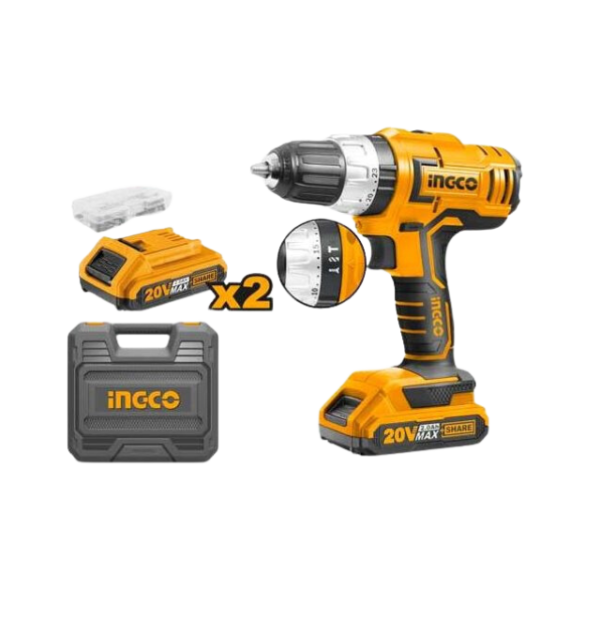 Ingco Cordless Impact Drill / Lithium - Ion 2.0A